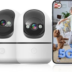Indoor Camera 5G&2.4G WiFi Cameras for Home Security