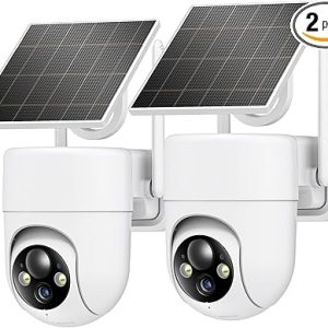 2K Solar Security Cameras Wireless Outdoor