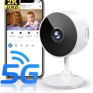 [5G & 2.4G] 2K Indoor Security Cameras for Home Security